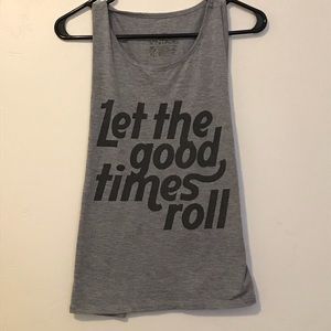 Let the good times roll tank top